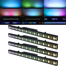 4x 100W RGB LED LED Stage Wash Light Bar DMX DJ Party Lighting  Sound Activated