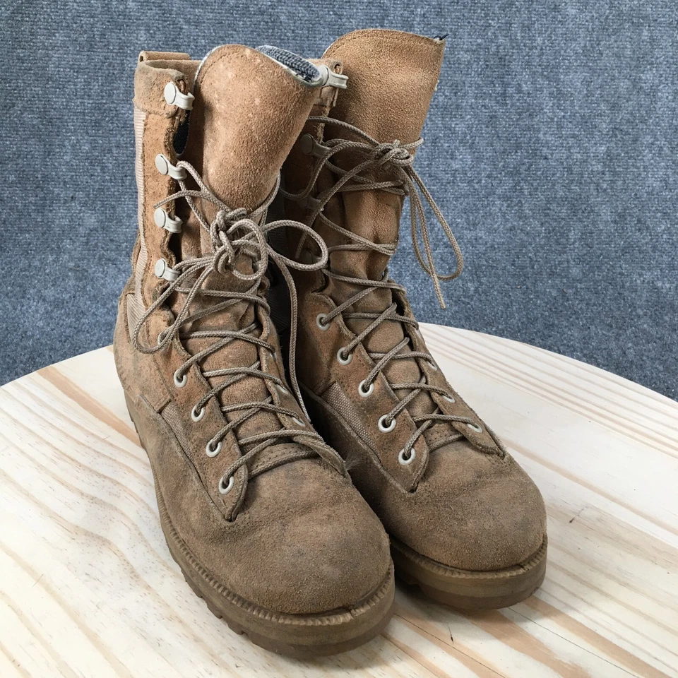 Belleville Boots Womens 5.5 N Combat Beige Waterproof Lace Up Mid Calf 6108417 - Image 3 of 4