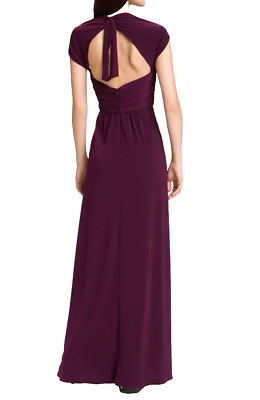 NWOT Amsale Cutout Back Jersey Dress/Gown Purple Size 4 | eBay NWOT Amsale Cutout Back Jersey Dress/Gown Purple Size 4 | eBay