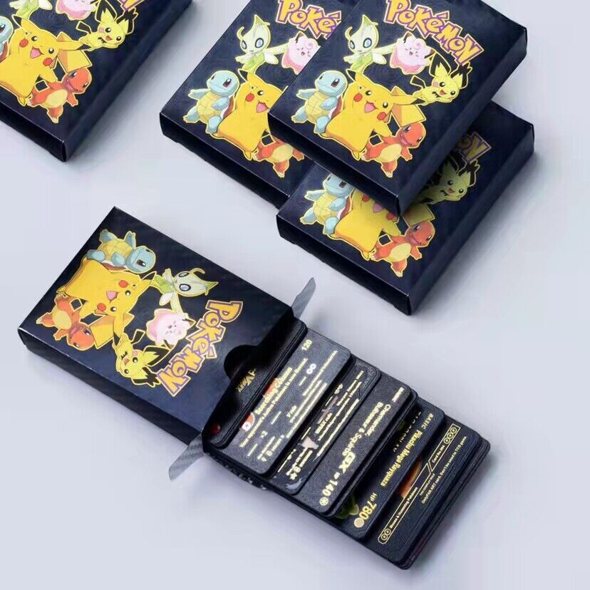 New Foil Black PACK 55 CARDS TCG GX Vmax GX Card Charizard New Foil Black PACK 55 CARDS TCG GX Vmax GX Card Charizard