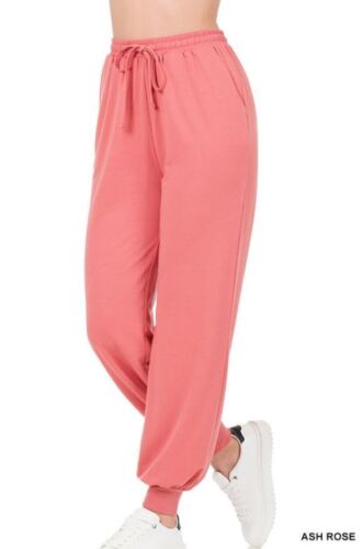 Zenana Women Soft French Terry Jogger Pants with Pockets, Sizes S - XL - Picture 21 of 30