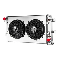 For 2001-2005 Chevy Silverado GMC Sierra 2500 3500 6.6 3 Row Radiator Fan Shroud