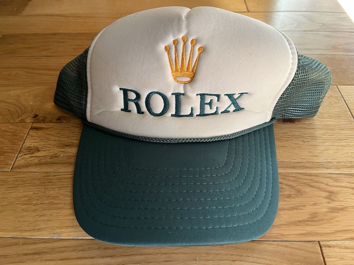 Vintage Rolex Snapback Hat Trucker Nissin 80s Green | eBay Vintage Rolex Snapback Hat Trucker Nissin 80s Green | eBay