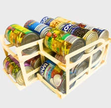 Automatic Roll-Off Can Dispenser Storage Organizer For DEEP Pantry Cabinet 