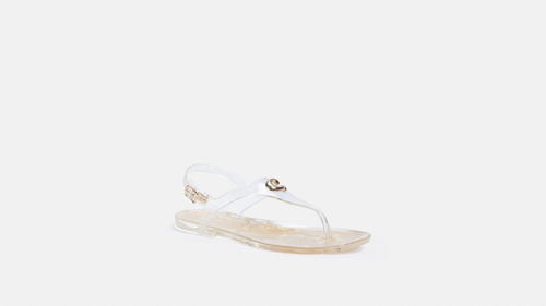 coach clear jelly sandals