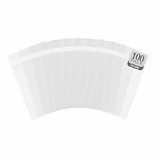100 Pack Clear Plastic Bags Acid-Free Crystal Clear Photo Art Storage