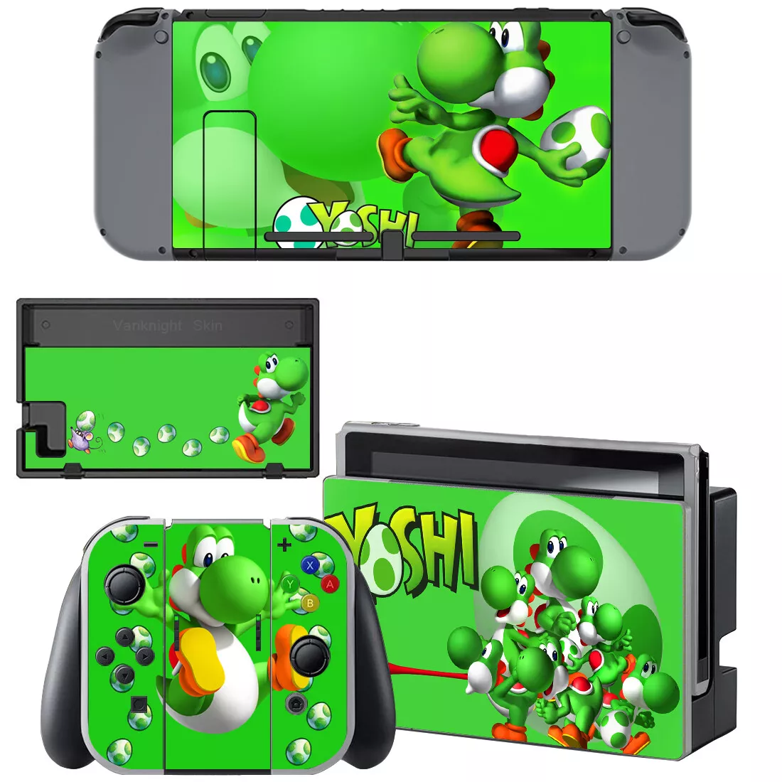 Mario Kart Nintendo Switch Skin Super Mario Bros Yoshi Toad 