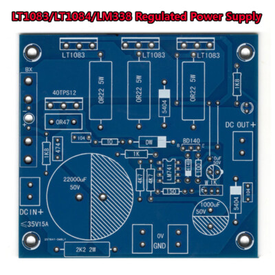 LT1083/LT1084/LM338 DC 32V Parallel Linear Regulated Power Supply Bare Board