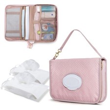 Diaper Clutch Bag with 2 Pieces Wipes Dispensers, Small Diaper Bag ... Fast Ship