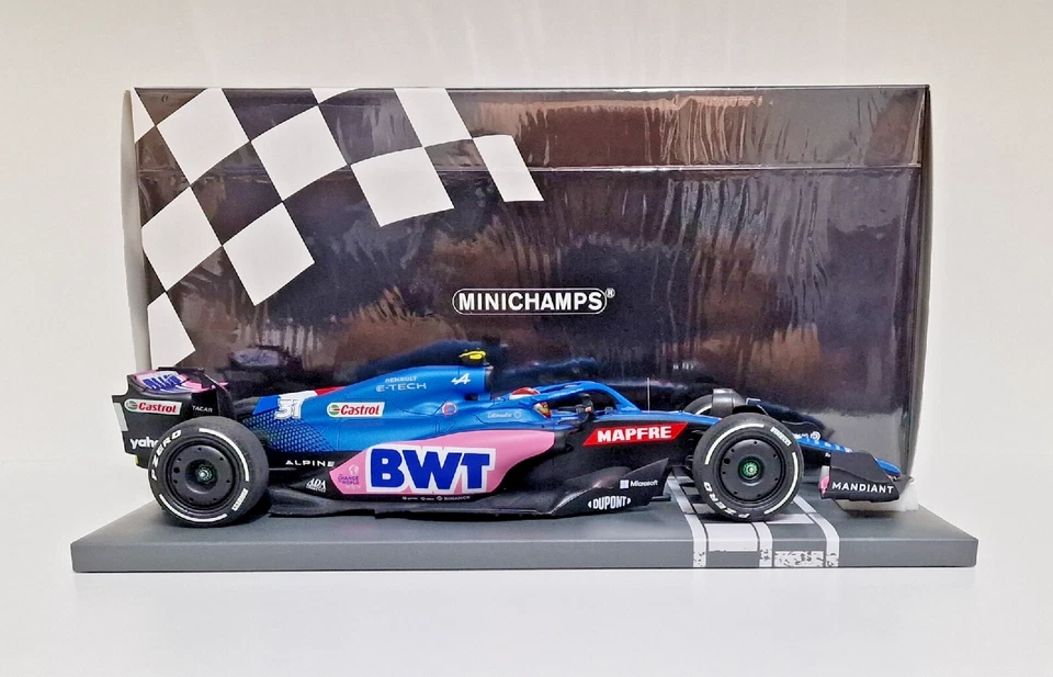 MODELLINO AUTO 1:18 MINICHAMPS F1 ALPINE A522 OCON AUSTRALIAN GP 2022 MODELLISMO - Immagine 4 di 4