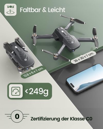 Holy Stone HS175D Falt. GPS-Drohne 4K Kamera 46 Min. Flugzeit C0-Zertifizierung - Bild 6 von 9