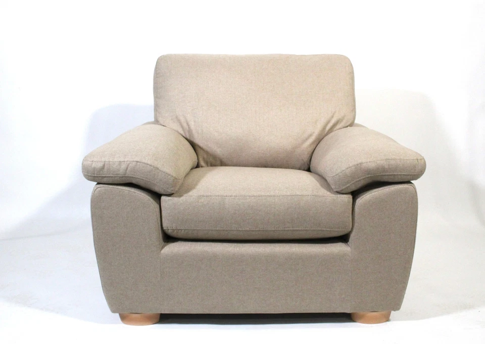 John Lewis Camden Armchair Saga Latte Fabric Modern Lounge Chair