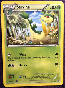 Pokemon Black & White   3/114 Servine Uncommon Card