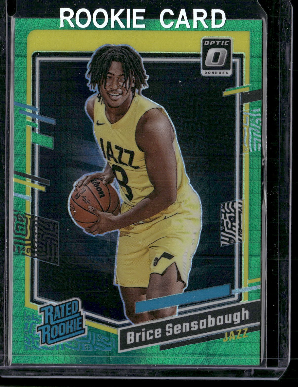 2023-24 Donruss Optic #209 Brice Sensabaugh Hyper Green