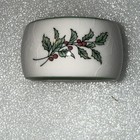 NIKKO 10 Christmastime Happy Holiday Porcelain Napkin Rings Japan Crazing — photo 10