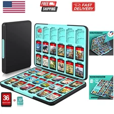Game Card Case Holder for Nitendo Switch/Switch 22025 - Hard Shell Portable C...