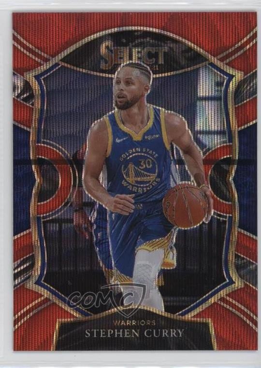 2020-21 Panini Select Concourse Red Wave Prizm Stephen Curry #57 19fe