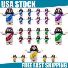 100 Little Jesus Figures Original Design Jesus Love You Mini Rubber Jesus Toy