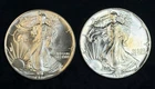 Lot Of 2 1987 American Silver Eagles .999 Fine Coins 2 Oz Total, No Reserve #53