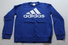 Adidas Men's Soft Fleece Essentials Big Logo Sweatshirt JL3 Royal Blue Small