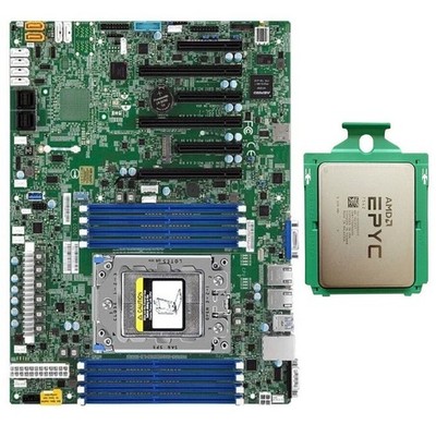 Supermicro H11SSL-i Motherboard + AMD EPYC 7542 Unlocked CPU Processor Combos