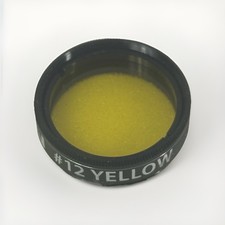 Orion 12 Yellow 1.25  Telescope Filter   Planetary Contrast   With Case