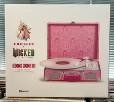 NEW WICKED FOR GOOD CROSLEY TURNTABLE PINK GLINDA RSD BLACK FRIDAY 2025 SEE PICS