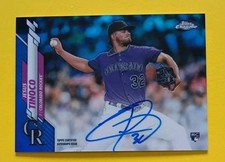 2020 Topps Chrome - Rookie Autographs Jesus Tinoco #RA-JT Blue Refractor /150 RC