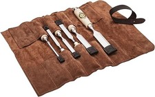 Kirschen Stechbeitelsatz bestehend aus 6 Stechbeiteln und Veloursleder-Tasche