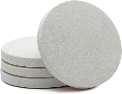 Natural Sandstone Coaster with Protective Cork Backing 4 Pack Eco-Friendly,