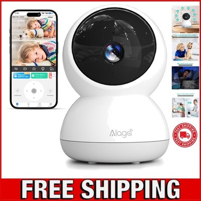 Indoor Camera, 3K HD Indoor Security Camera, 360° Pan/Tilt Pet Camera, 2-Way ...