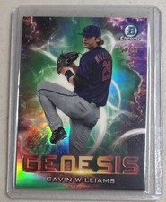 /99 GAVIN WILLIAMS 2021 Bowman Chrome Genesis Green #GNS-18 guardians BIG RIG