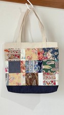 Handmade patchwork tote bag A cute tote bag