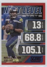 2021 Score Next Level Stats Red Russell Wilson #NL3 10wc