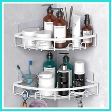 Corner Shower Caddy, 2 Pack Adhesive Bathroom Shower Corner Organizer Shelf, ...