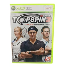 Top Spin 3 Xbox 360 Video Game 2K Sports Tennis Complete CIB Tested Disc