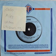 Dana Please Tell Him That I Said Hello Vinyl Record 7" EX/VG GT6 1974