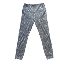 Varley Let  s Move Recycled Printed Stretch Leggings High Rise Silver Size M