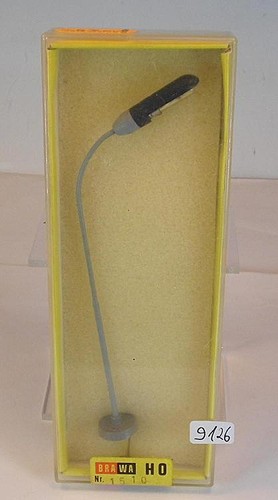 Lámpara de látigo BRAWA escala H0 1/87 n.º 1510 altura 13 cm embalaje original #9126 | Zustand: Gebraucht