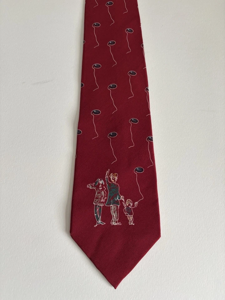 John Lennon Corbata “Paz, Hermano” Familia Globos Voladores Rojo Beatles Envío Gratis Foto 2 de 4