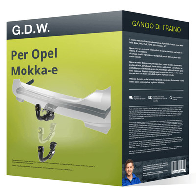 STEINHOF Nuovo gancio di traino fisso compatibile con Opel Mokka, Mokka X dal 11.2012 con 13-poli kit elettrico dedicato
