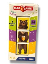 Geomag Magnetic Animals Magicube Mix  Match Puzzle Kids Brain Game