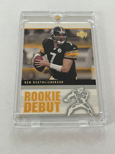 Ben Roethlisberger 2005 Upper Deck Rookie Debut card #76 059/150. rookie card picture