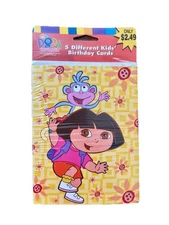 Vintage 2001 Dora The Explorer Birthday Card Assortment New