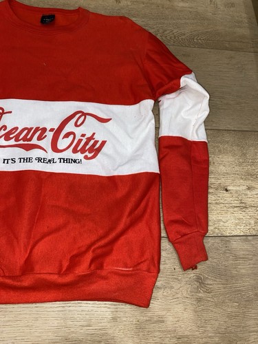 Vintage Ocean City Crewneck Shirt Sweatshirt "It's The Real Thing" USA Made Gr. L - Bild 4 von 18