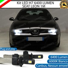 KIT LAMPADE H7 LED ANABBAGLIANTE SEAT LEON MK1 1M XENON NO ERROR BIANCO