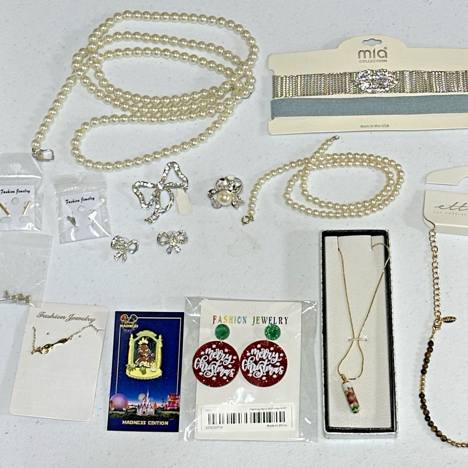 Moda Joyería Paquete Pendientes Collares Pulseras Perlas Cuentas Navidad Mia Ettika Foto 3 de 4