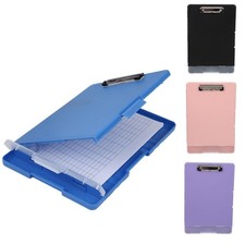 Office Writing Clipboard A4 With Storage Case Paper Clip Board Pad Folders
