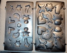 2 Ersatzteile Förmchen Platten Plätzchen, Butter Silvercrest 3 in 1 Waffeleisen?