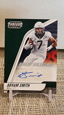   Abram Smith 2022 Chronicles THREADS ROOKIE SIGNATURES AUTO Bears  